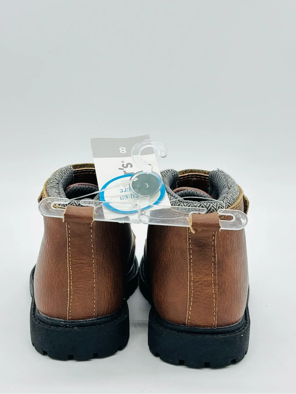 Carters Baxter2 CR Toddler Work Hiking Boots 8 Brown Rugged Utility Hook Loop